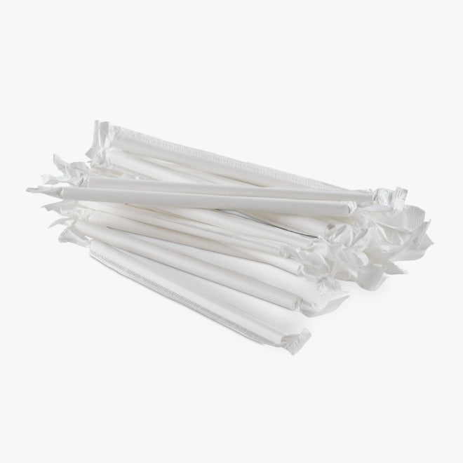 8mm Paper Straws Wrapped